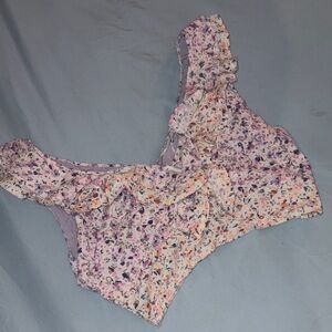 Storia Floral Crop Top - Pink and Purple